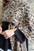 Hackney Leopard Scarf Camel